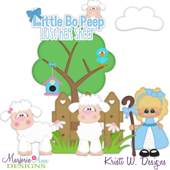 Little Bo Peep SVG Cutting Files + Clipart - Click Image to Close